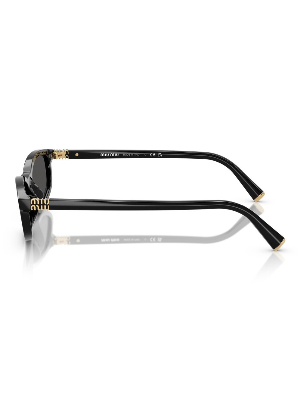 Miu Miu - Black Sunglasses - MU A06S - Picture 3 of 8